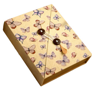 正版尼泊尔手工本现货diy素材材料包全套复古高颜值网红手账本空白植物手工礼物送男友生日礼物笔记本包装盒