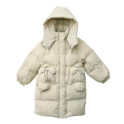 女童羽绒服中长款中大童韩版加厚