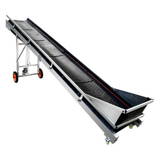 小型折叠式升降输送机料斗围栏皮带输送机装卸货防滑皮带传送带