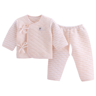 满月新生儿衣服保暖秋装春秋分体初生宝宝和尚服婴儿纯棉秋冬套装