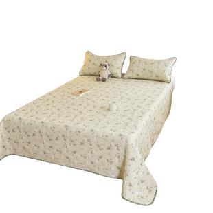 无印良品夹棉床盖纯棉单件四季通用单人床宿舍榻榻米床单2025新款