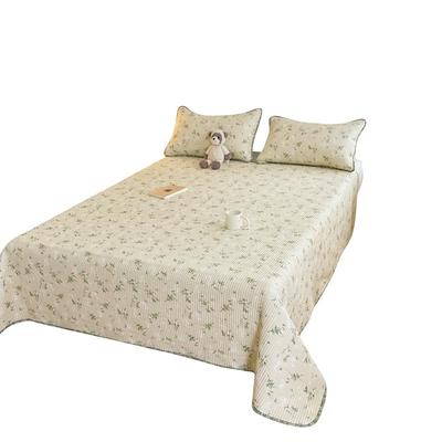 无印良品夹棉纯棉四季通用床盖