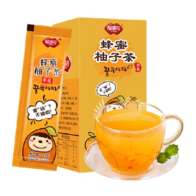 福事多蜂蜜柚子茶果茶420g×1盒