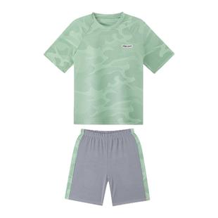 儿童速干运动套装男童夏季足球篮球训练服男孩冰丝网眼短袖短裤新