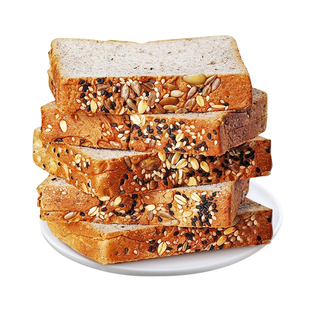 全麦面包整箱早餐吐司0o脂肪减无精糖肥代餐主食饱腹专用低零食脂