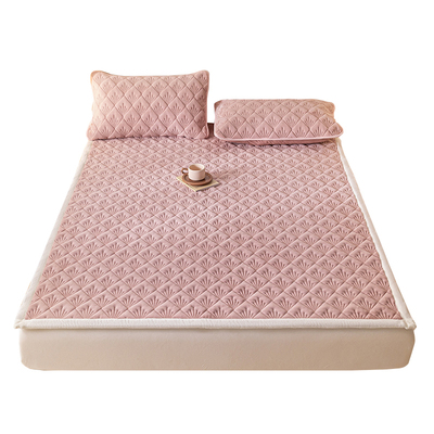 冬季加厚牛奶绒床垫软垫加绒保暖