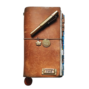 无瑕疵捡漏本 活页手账本tn手帐记事牛皮复古日记本旅行本笔记本