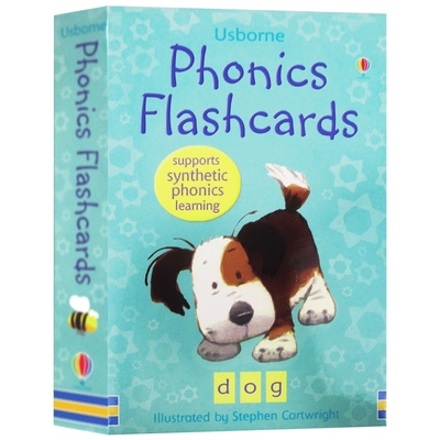 自然发音拼读卡48张 英文原版 Phonics flashcards 进口英语单词学习卡片 英文启蒙高效闪卡 英文版儿童外文书