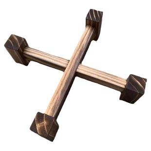 茶叶罐底座实木托酒缸架酒坛架石磨架花盆架鱼缸架水缸架子四角架