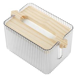 纸巾盒客厅高档轻奢茶几抽纸盒亚克力餐巾纸盒ins面纸盒透明高级