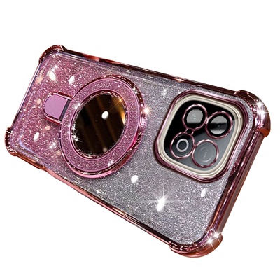 iQOOZ10Turbo 手机壳 iqooz10t 闪粉镜子磁吸支架四角气囊防摔电镀全包精孔镜头高级感新款男女款