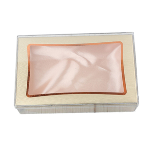 高档通用名贵礼品包装盒双拼药材空盒子透明元贝鲍鱼海味干货礼盒