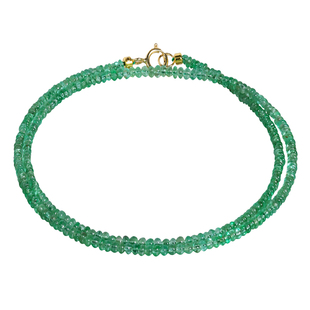 若华珠宝冰萃 赞比亚祖母绿项链女18K金宝石锁骨链彩宝颈饰定制