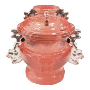南博文创小粉炉冰箱贴装饰品芙蓉石蟠螭耳炉旅游纪念品收藏品礼物