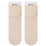 灰色纯棉袜子女中筒袜春秋款卡通点子纱诸暨无骨袜堆堆袜秋冬长袜