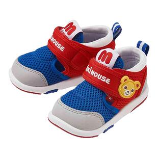 日潮MIKIHOUSE小熊小兔网面时尚凉鞋二段三段12-9303-389