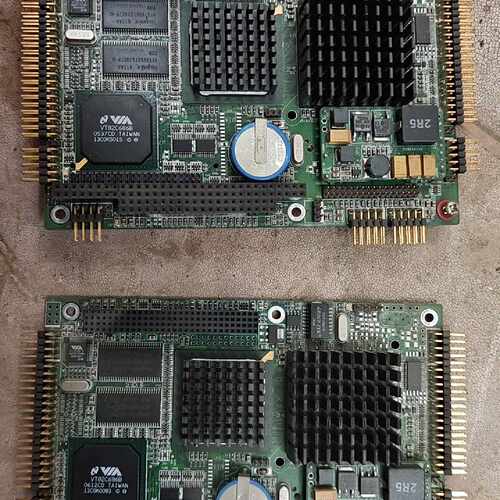 拆机工控主板两个，型号STN8232，VIA芯片组，双CPU