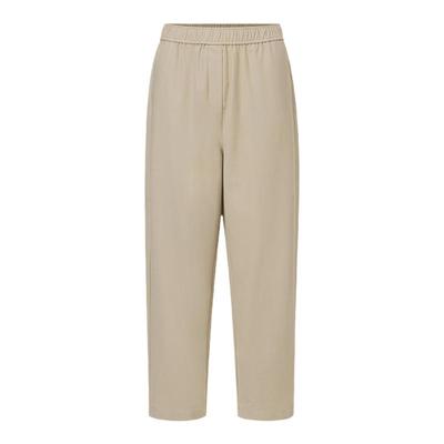 VGRASS新中式优雅棉混纺直筒裤