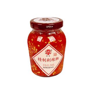 湖南特产丹水精制剁辣椒瓶装210g*2瓶