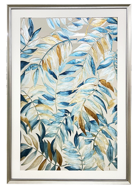 现代农家小清新餐厅客厅手绘油画