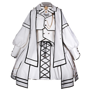 裁决军Lo骑士风分体SK一套装FS穿四季豹了个猫原创lolita