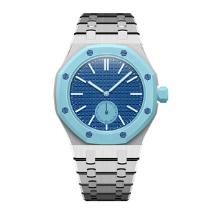 优开适用ap爱彼联名Swatch RoyalPop表带生物陶瓷手表带斯沃琪怀表保护壳手表一体改装表壳外壳配件高级感