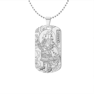 丁卯神将司马卿吊坠六丁阴神玉女文霸将军汽车挂件男女款定制项链