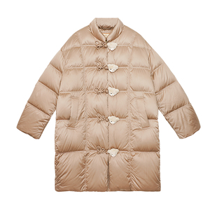 【商场同款】LALABOBO盘扣中长羽绒服25年冬新原创高级感保暖外套