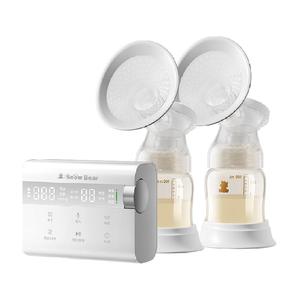 小白熊双边吸奶器电动双边免手扶母乳静音全自动挤奶便携无极吸奶
