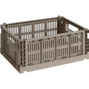 sort丹麦HAY新款可折叠收纳篮塑料筐置物收纳框NEW COLOUR CRATE