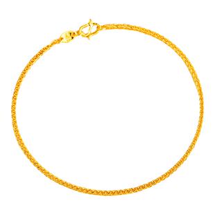 金至尊肖邦链黄金手链女款足金手链999细素链金手链首饰新年礼物