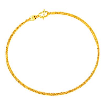 金至尊肖邦链黄金手链女款足金手链999细素链金手链首饰新年礼物