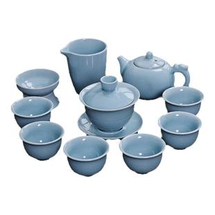 汝窑西施壶陶瓷功夫茶具家用哥窑冰裂纹开片可养小茶壶泡茶器手工
