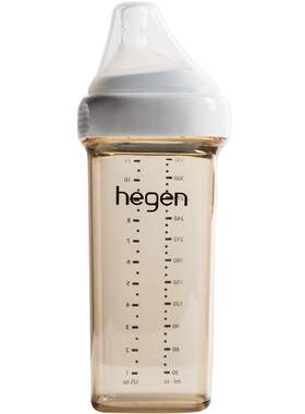 HEGEN宽口径PPSU仿母乳奶瓶330ml