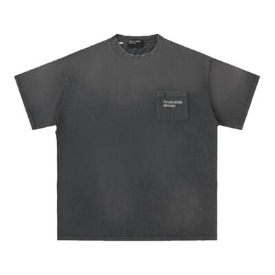 ERD破洞做旧vintage单针短袖T恤