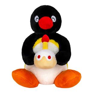 正版pingu小企鹅生日蛋糕礼物毛绒玩具可爱睡觉抱玩偶男女孩公仔