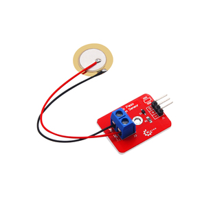 KEYES模拟压电陶瓷振动传感器模块压电震动电子积木适用于arduino