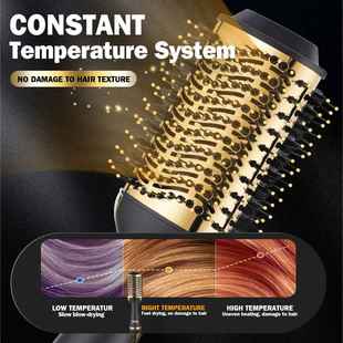 DSP 丹松直板夹拉梳用持久发家棒直梳子发夹板卷发不两用发伤电