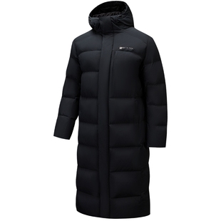 安踏六度芯面包羽绒服男款冬季抗寒保暖鹅绒长款外套防风防泼水