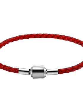 diy真皮编织时尚风手链绳