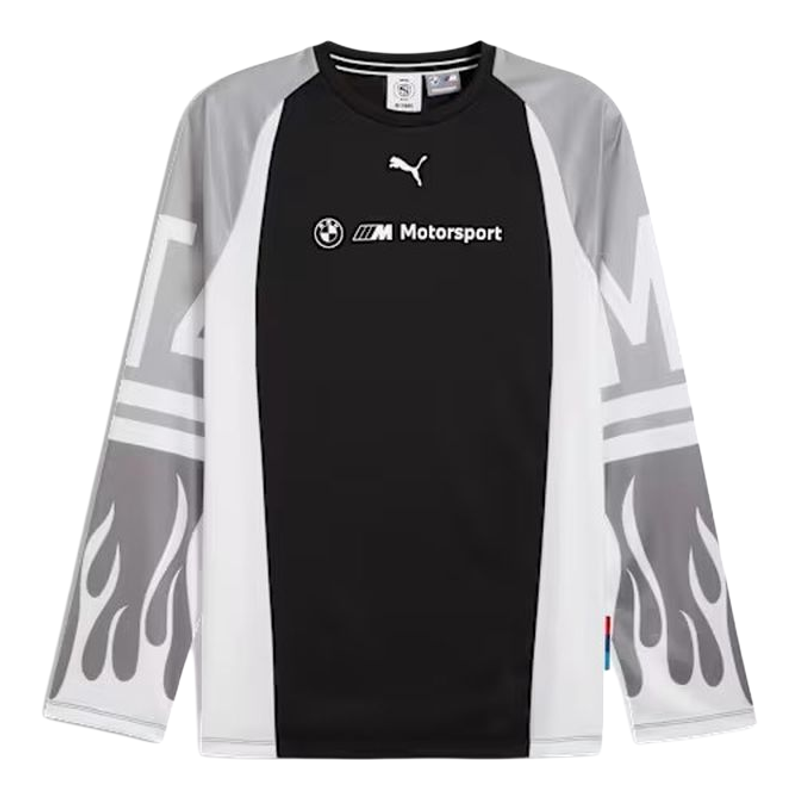 PUMA/彪马男士赛车服长袖T恤速干套头衫BMW M宝马联名款队服透气