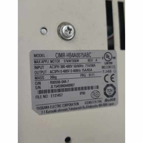 95成新安川H100030kw37kw变频器HB4A00