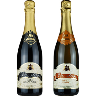 芭翠提纯黑葡萄汁汽泡型无醇起泡酒纯金白无酒精葡萄汁750mlx6