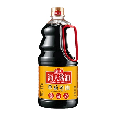 海天草菇老抽酿造红烧酱油1.28L