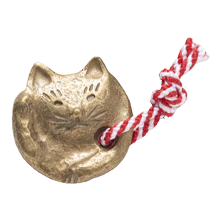 招财猫御守 铜铸金属护身符 开运手机车载挂件 中川政七商店日本