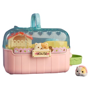 mimiworld仿真电动毛绒淘气小仓鼠女童儿童玩具过家家3岁新年礼物