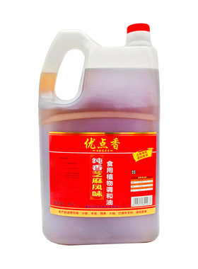优点香芝麻调味油4.5L商用桶装