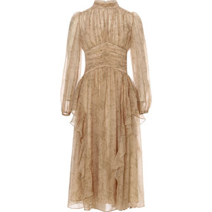 从那以后法式碎花裙茶歇长裙长袖公主裙子高级感穿搭连衣裙女早秋