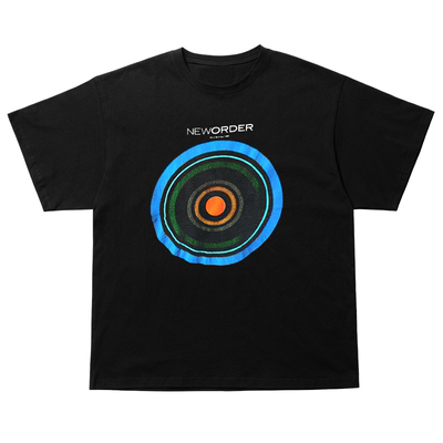 New Order乐队美式复古高街短袖T恤hiphop小领口慵懒风暗黑半袖棉