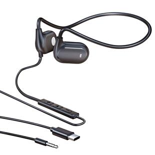 不入耳挂耳式有线电脑耳机typec接口手机平板笔记本圆孔久戴不痛